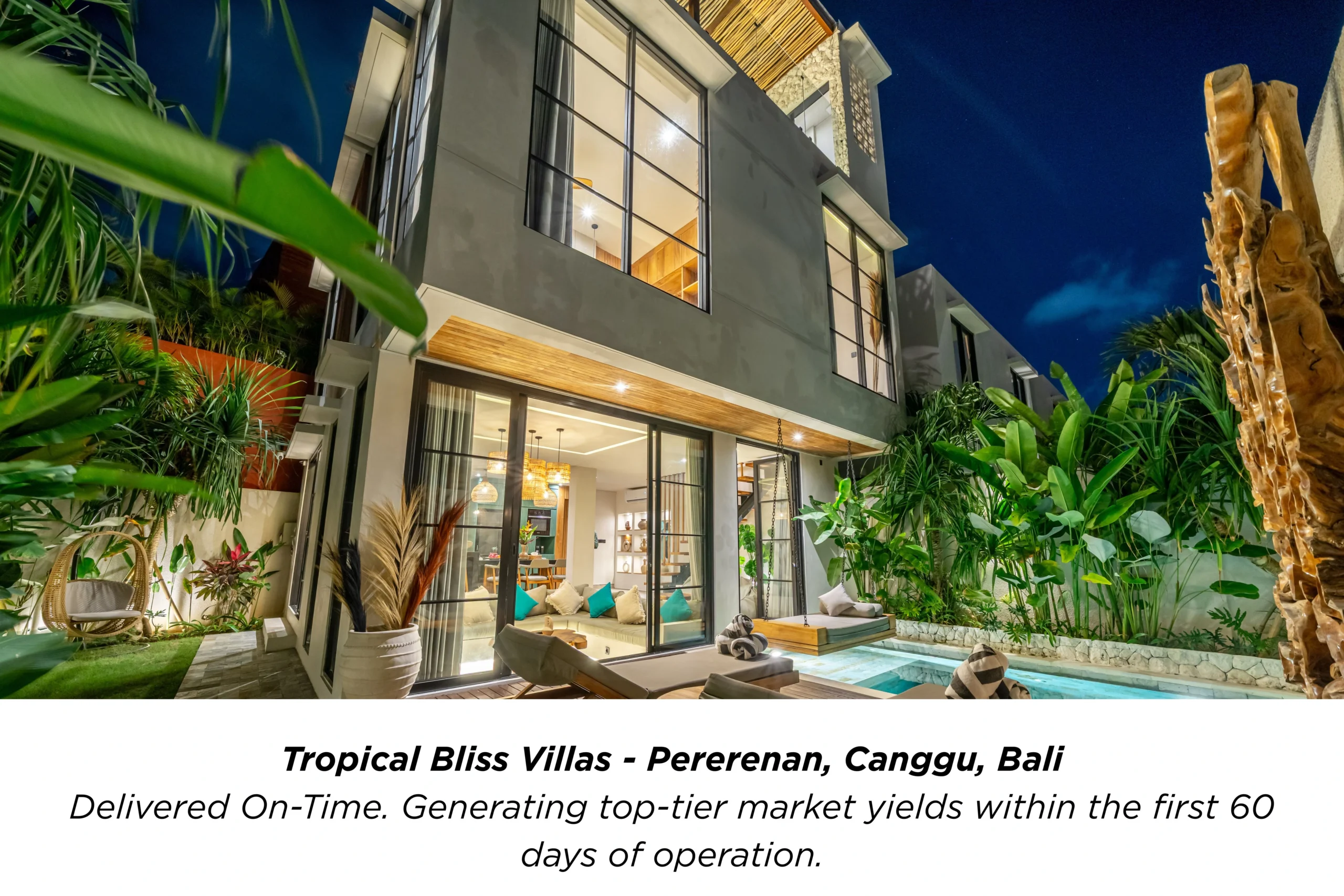 Delivered On-Time. Generating top-tier market yields within the first 60 days of operation.